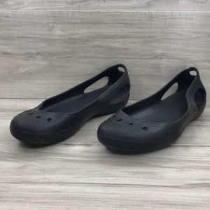 Crocs Black Flats Women's Size 10